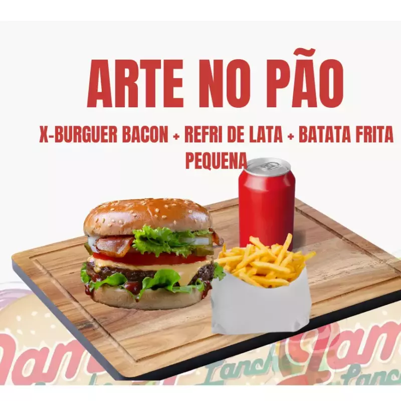 1X-BURGUER BACON ART +1LATA +1BATATA