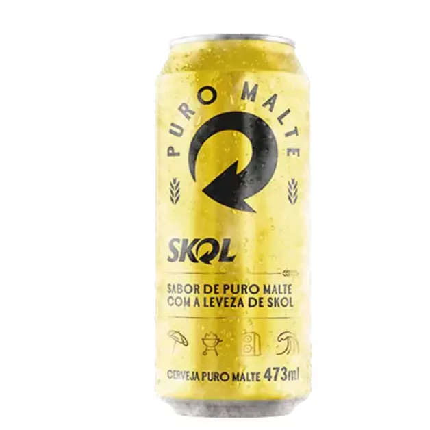 Cerveja Skol Puro Malte 473ml
