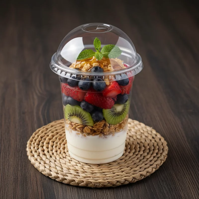 6611 Vaso 12 onzas tapa Domo PET