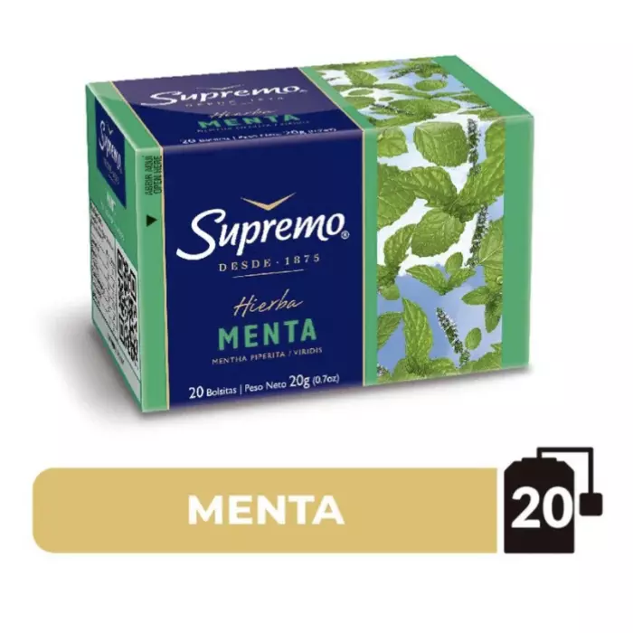 Hierbas Menta supremo 20unidades