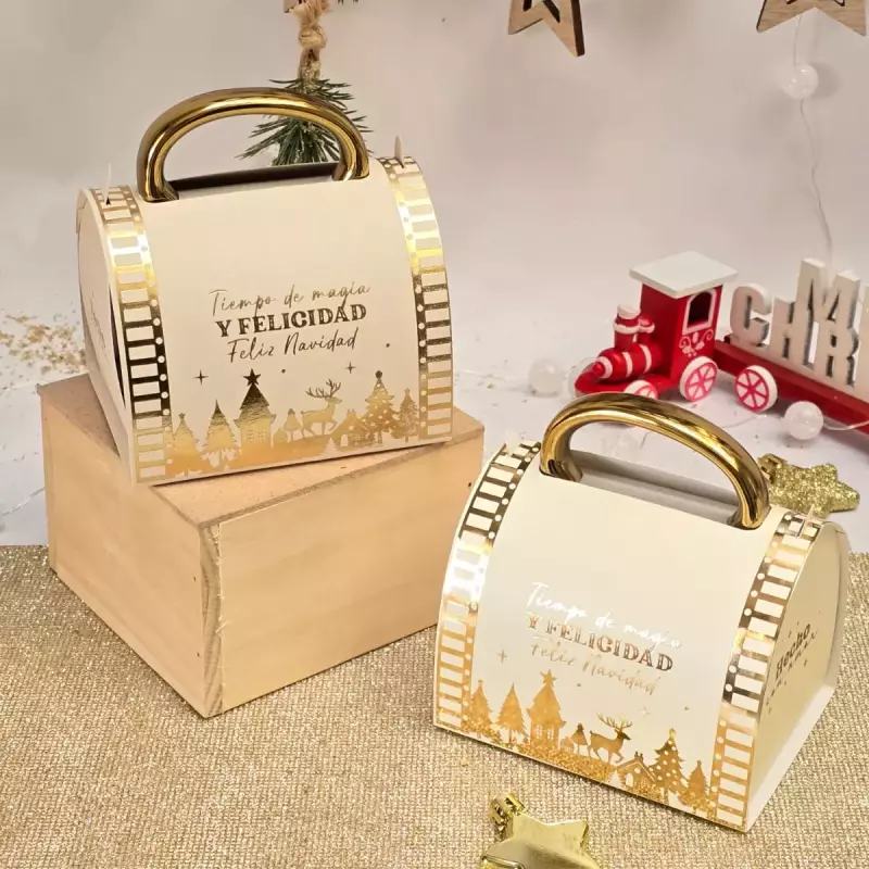 Caja mug estampada Navidad