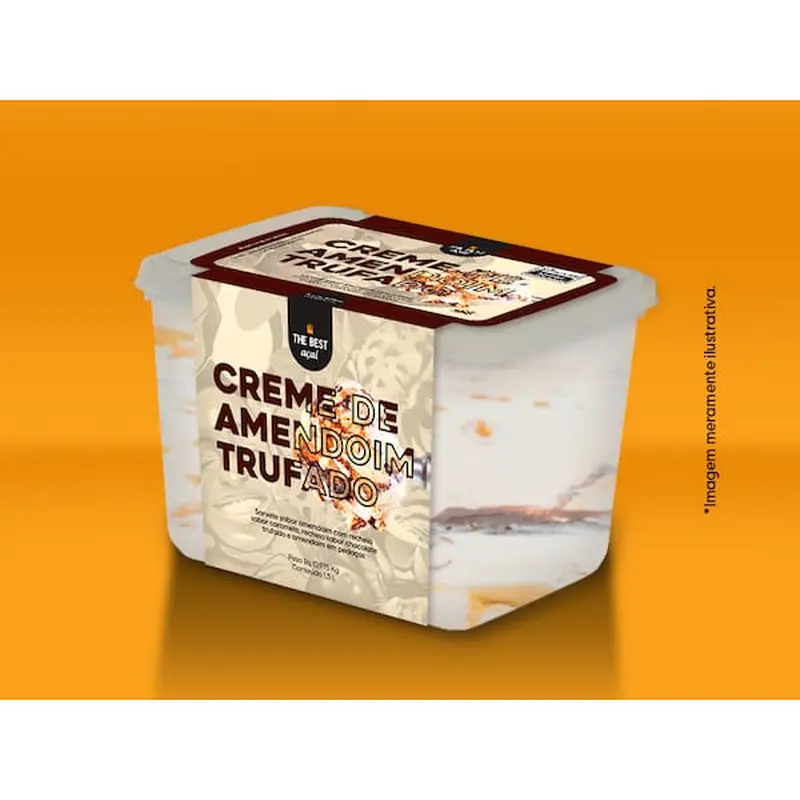 Sorvete Creme de Amendoim Trufado - 1,5 L Pote