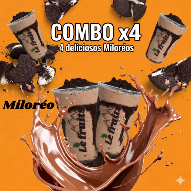 Combo parche x4 miloreos