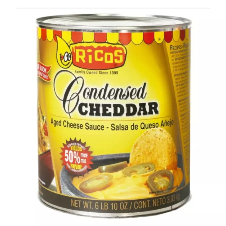 LATA QUESO CHEDAR RICOS 3.03KG