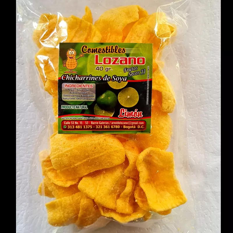 CHICHARRIN DE SOYA SABOR LIMÓN