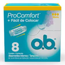ABSORVENTE INTERNO OB MÉDIO 8UN