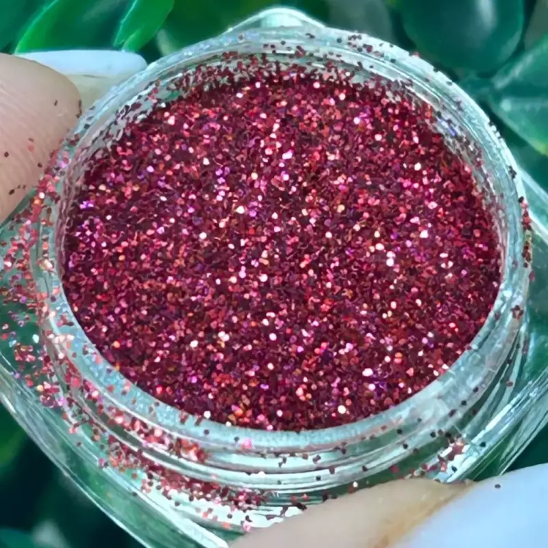 Glitter Vermelho Potinho Cod: V•3