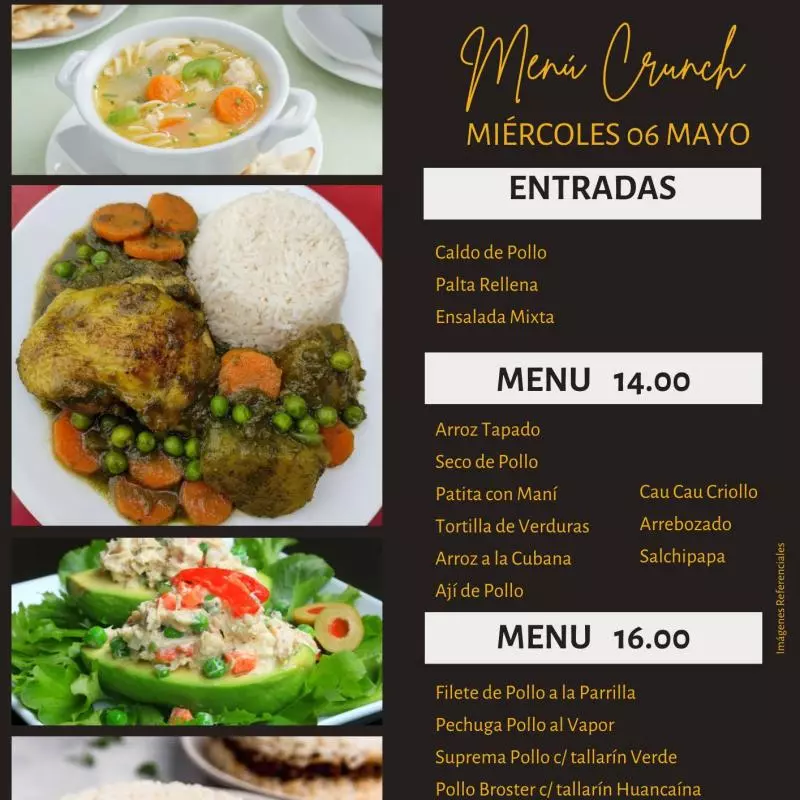 Menú 14.00 soles