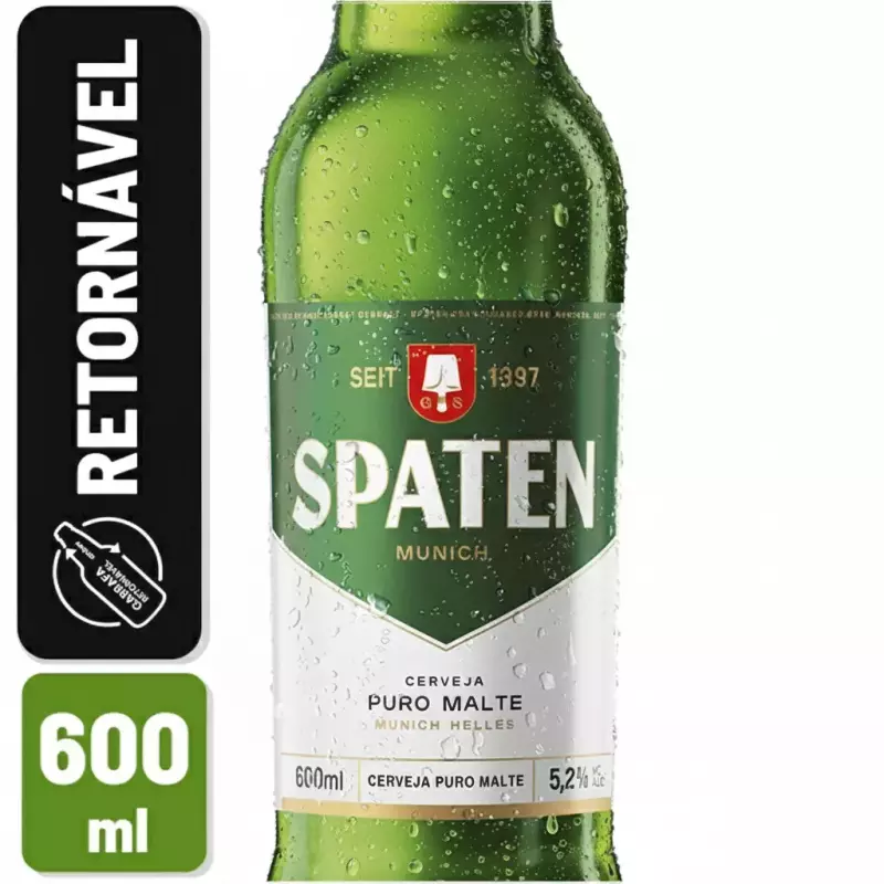 Cerveja Spaten Descartável 600ml