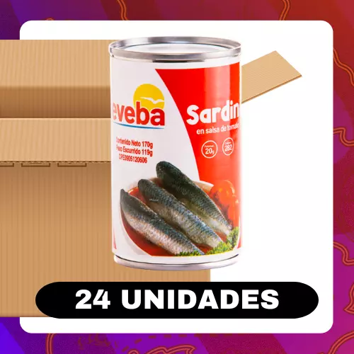 Bulto Eveba Sardina Tomate 170g
