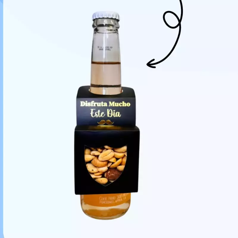 Solapa mani negra estampada