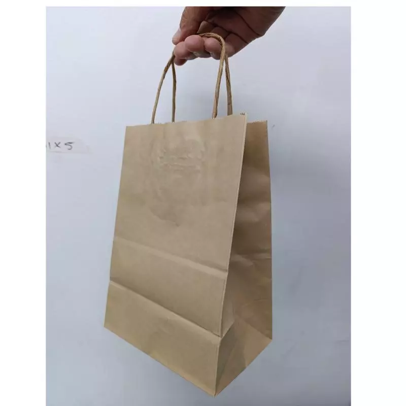 Bolsa marron pequeña asa torchada