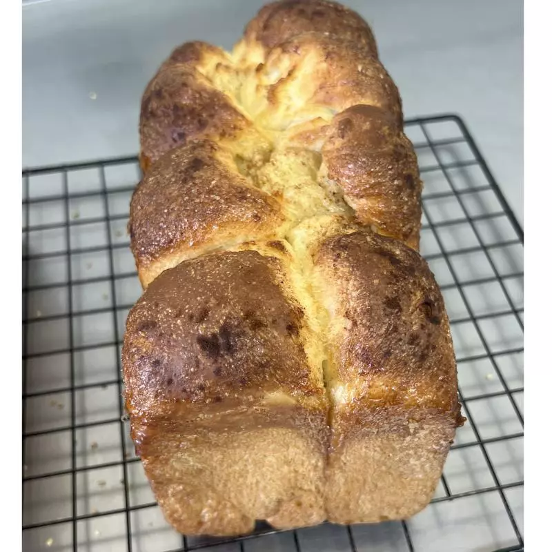 Pão Brioche açúcar e canela
