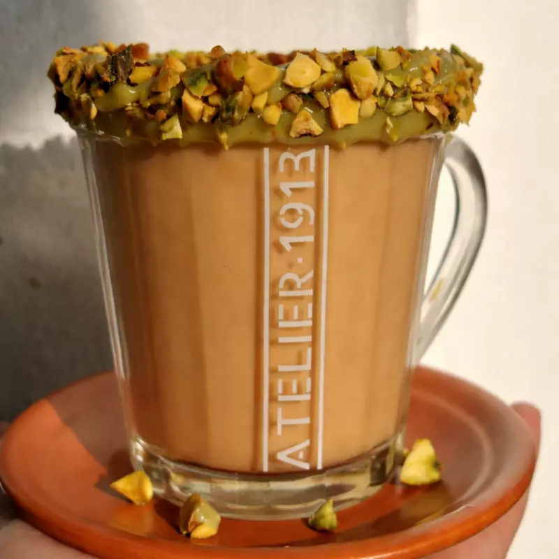 Pistachio Crunch Latte
