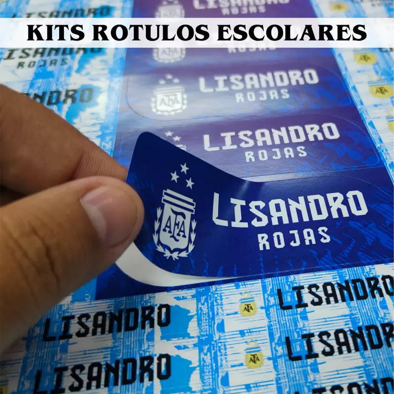 KIT DE ROTULOS ESCOLARES ADHESIVOS 🖍