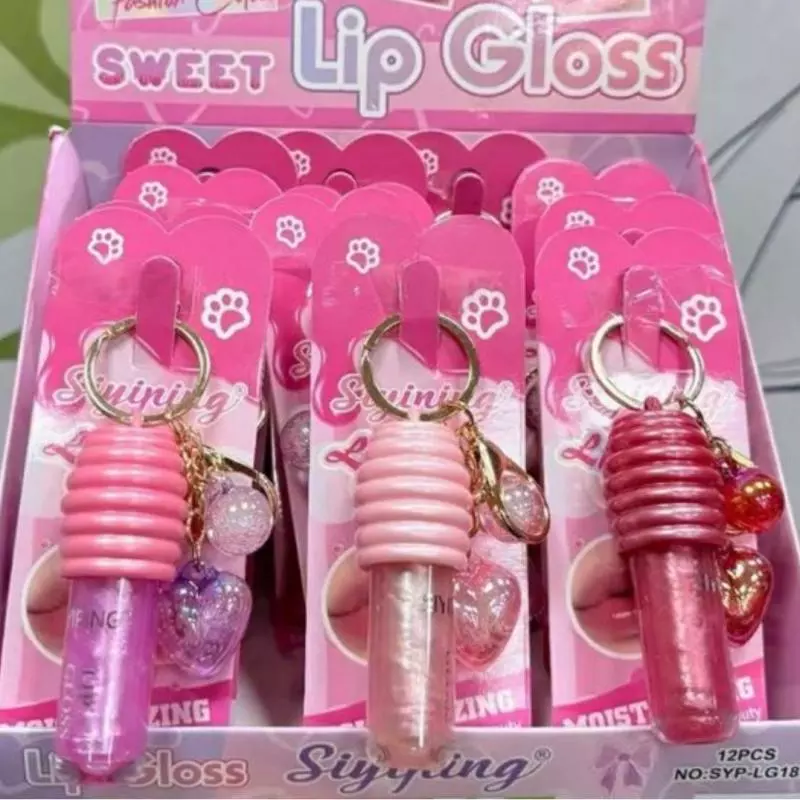 GLOSS COM CHAVEIRO CORAÇÃO