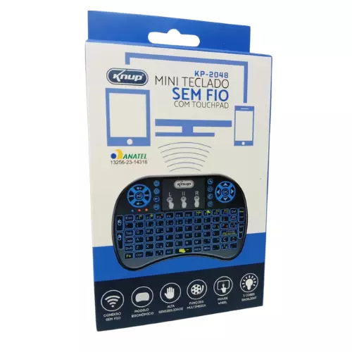 MINI TECLADO S/FIO KNUP KP-2048