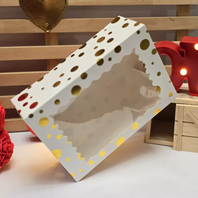 Caja estampada puntos