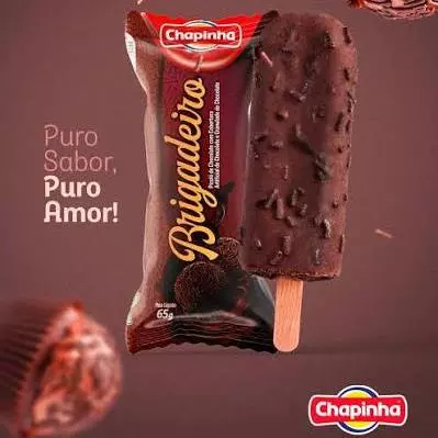Picolé brigadeiro cobertura 24und