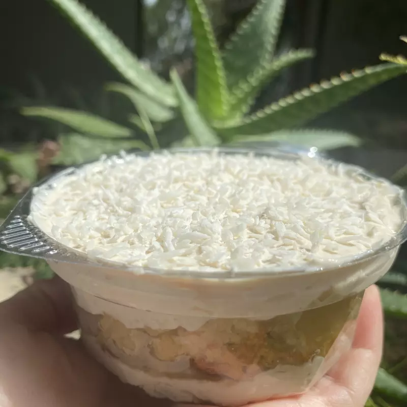 Bolo de Abacaxi com coco congelado