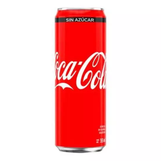 Coca Cola sin azúcar 355 ml.