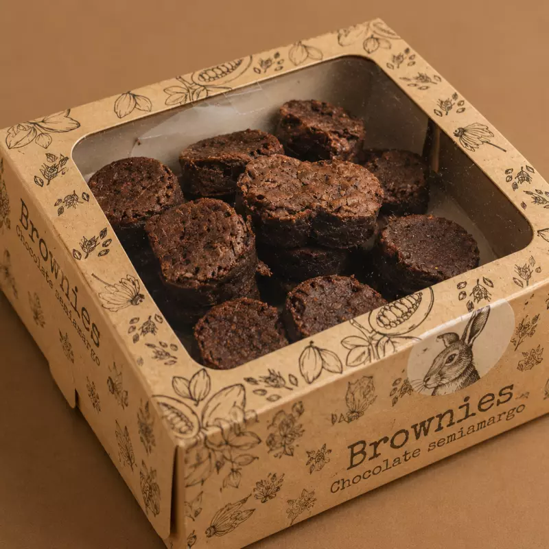 Caja Mini Brownies tradicionales
