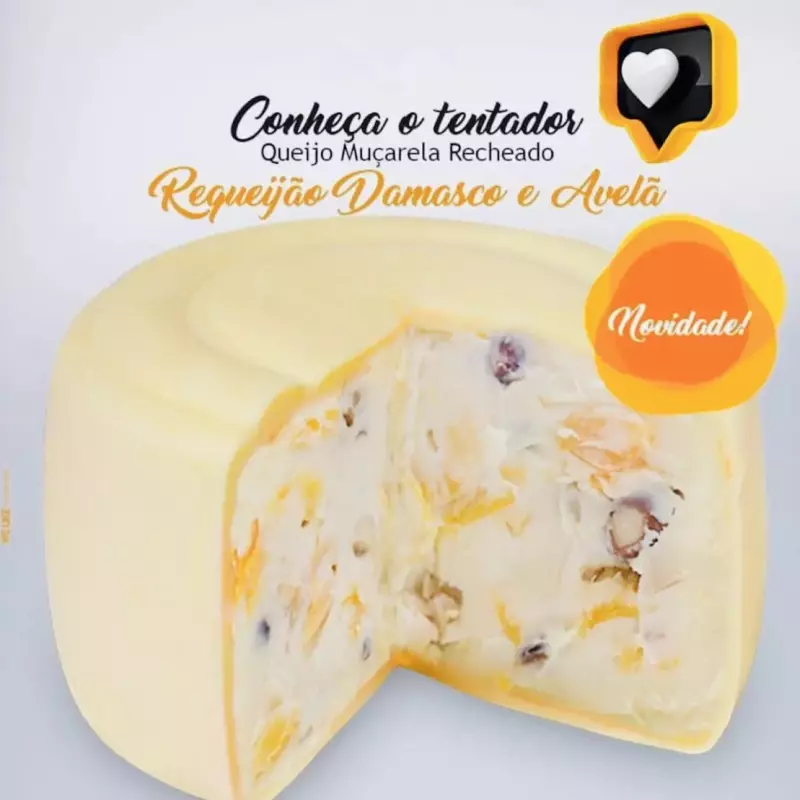 QUEIJO TRUFADO COM DAMASCO E AVELÃ