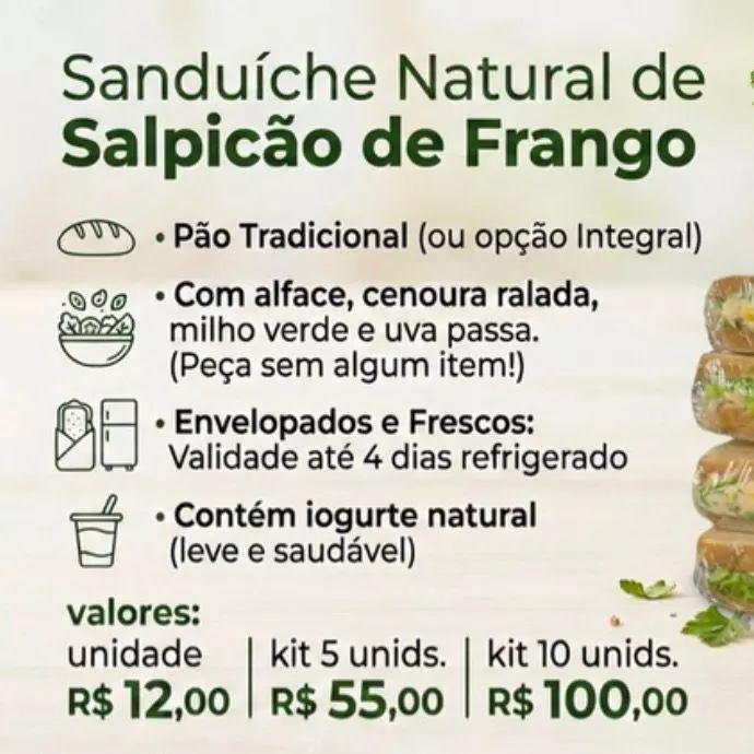 10 SANDUÍCHES NATURAIS