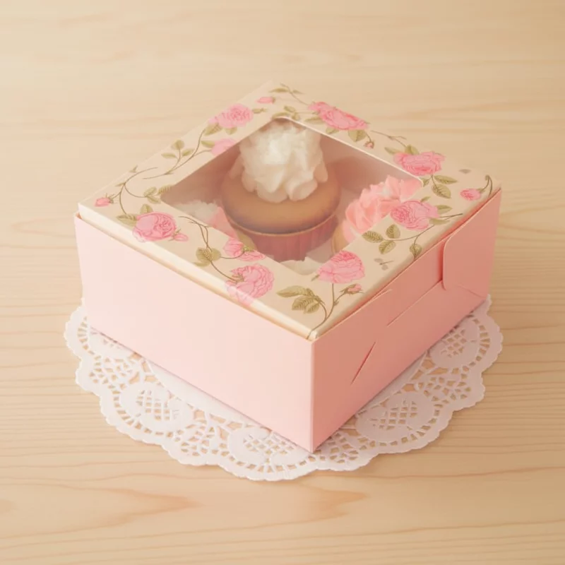 2107 CAJA ROSADA  -16x16x5 CM