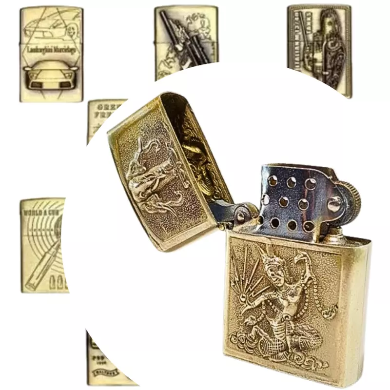 Kit C/12 Isqueiros Tipo Zippo