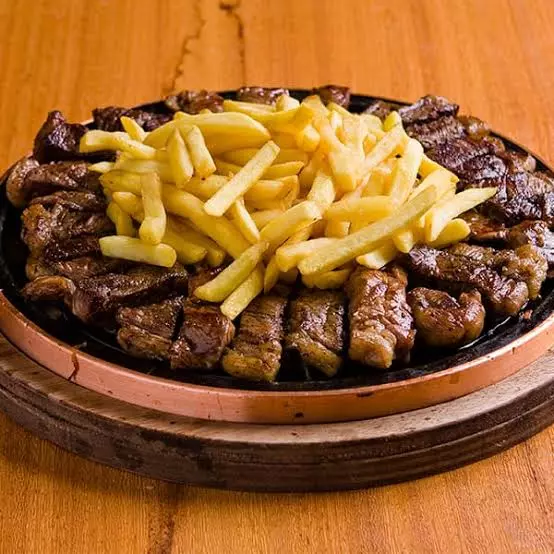 Picanha Trinchada c/fritas