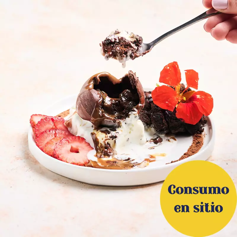 Brownie con Helado