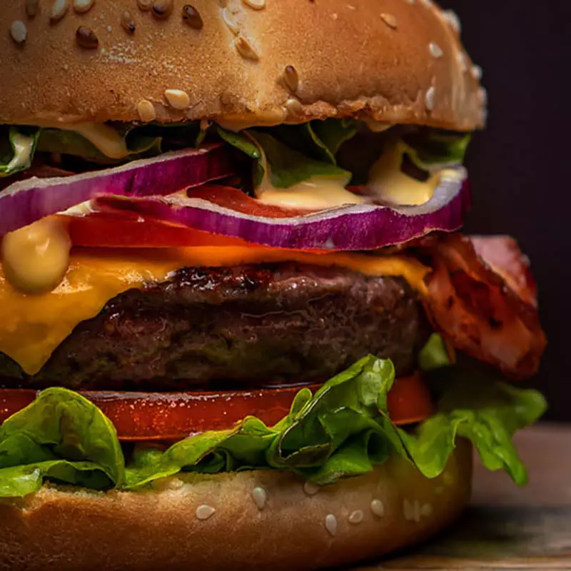 Hamburguesa arrachera