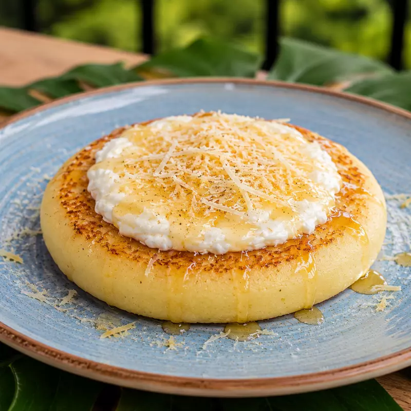 AREPA CON QUESO MOZARELLA