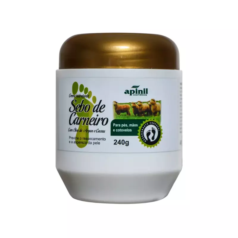 Creme Sebo de Carneiro Apinil-240g