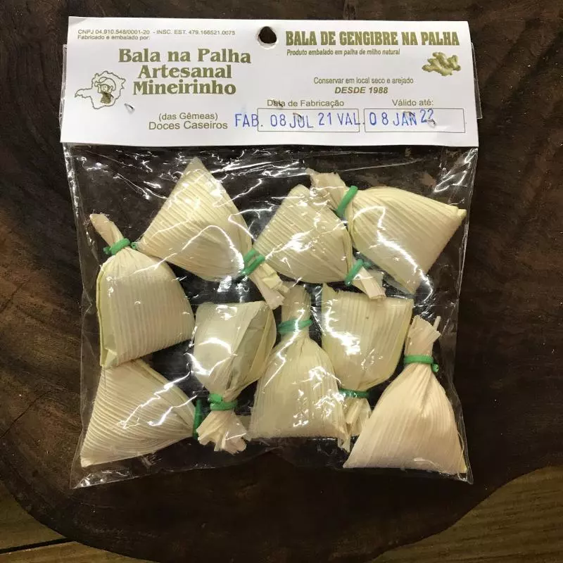 Bala na Palha de Gengibre