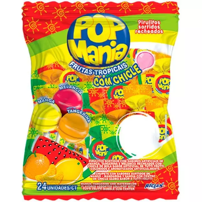 PIRULITO POP MANIA FRUTAS TROPICAIS