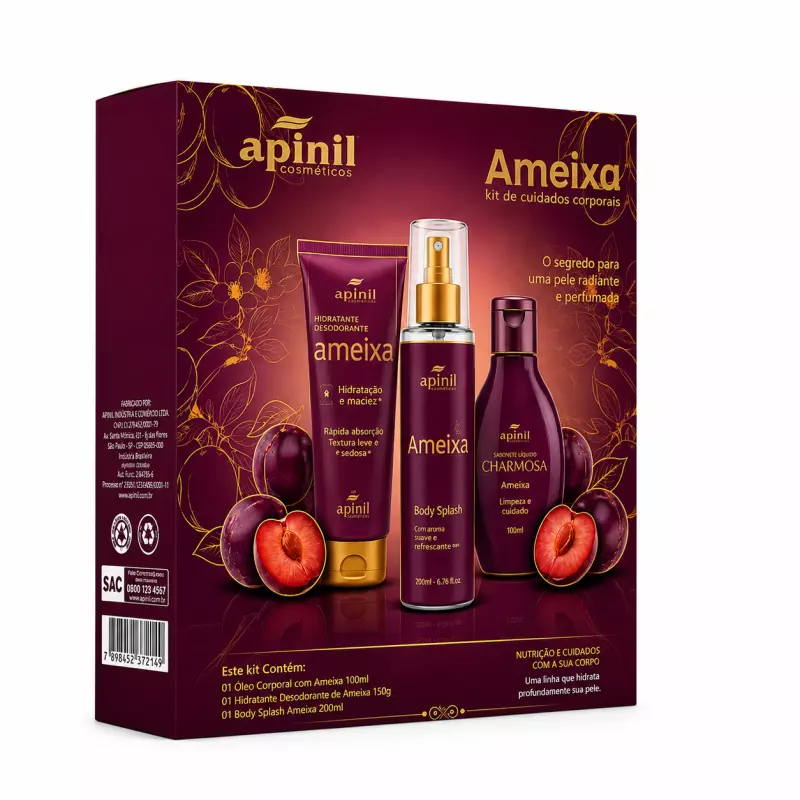 Kit Cuidados Corporais Ameixa