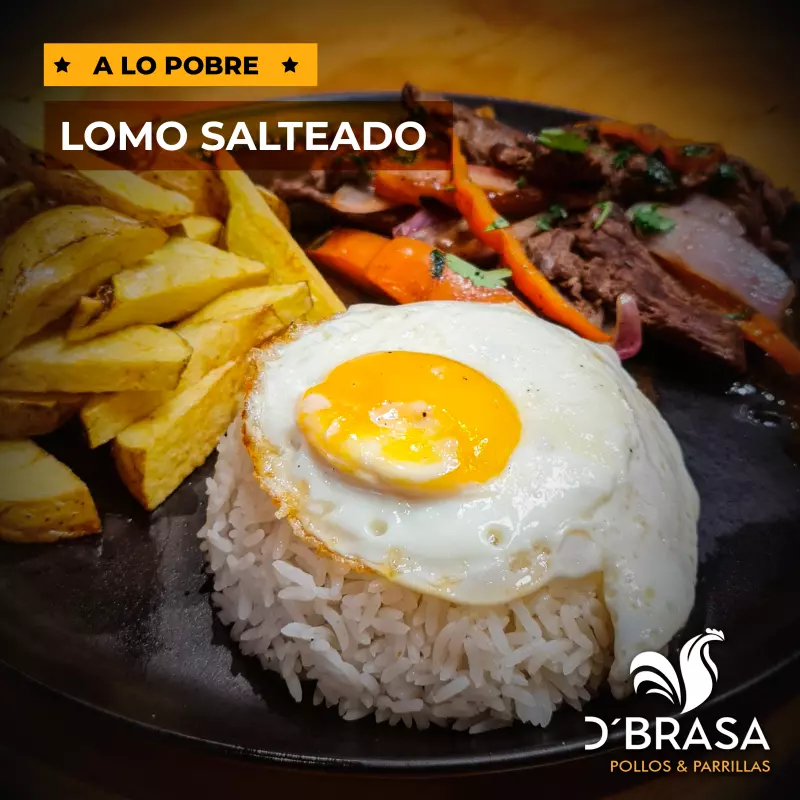 Lomo Salteado a lo Pobre