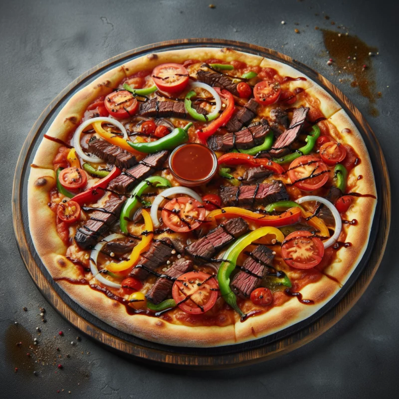 Pizza Lomo Res BBQ