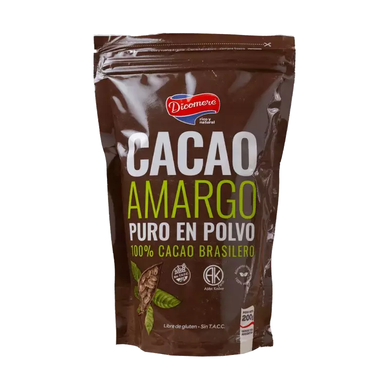 Cacao Amargo Polvo x200g.