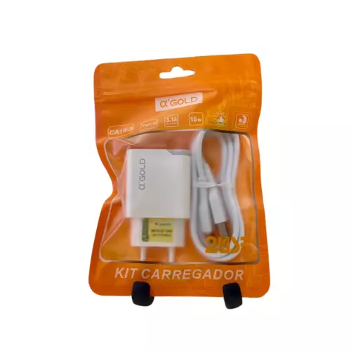 CARREGADOR GOLD TIPO-C CA19-3 SAQUIN