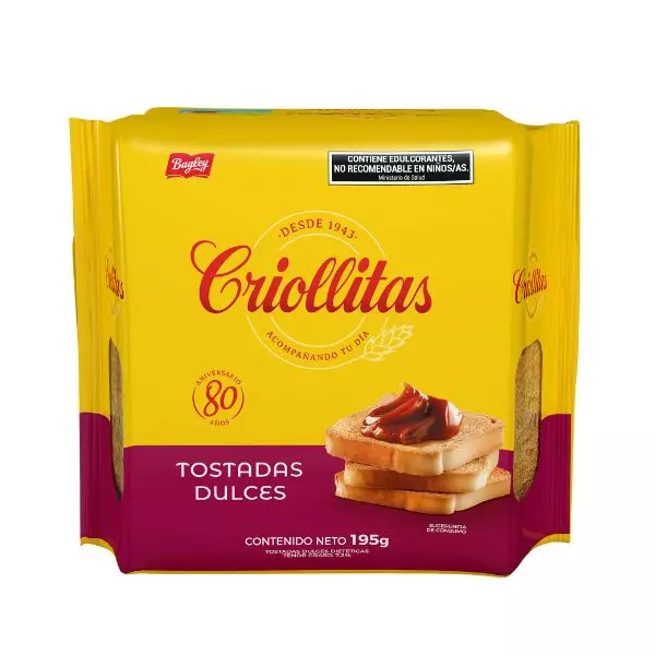 TOSTADA CRIOLLITA DULCE