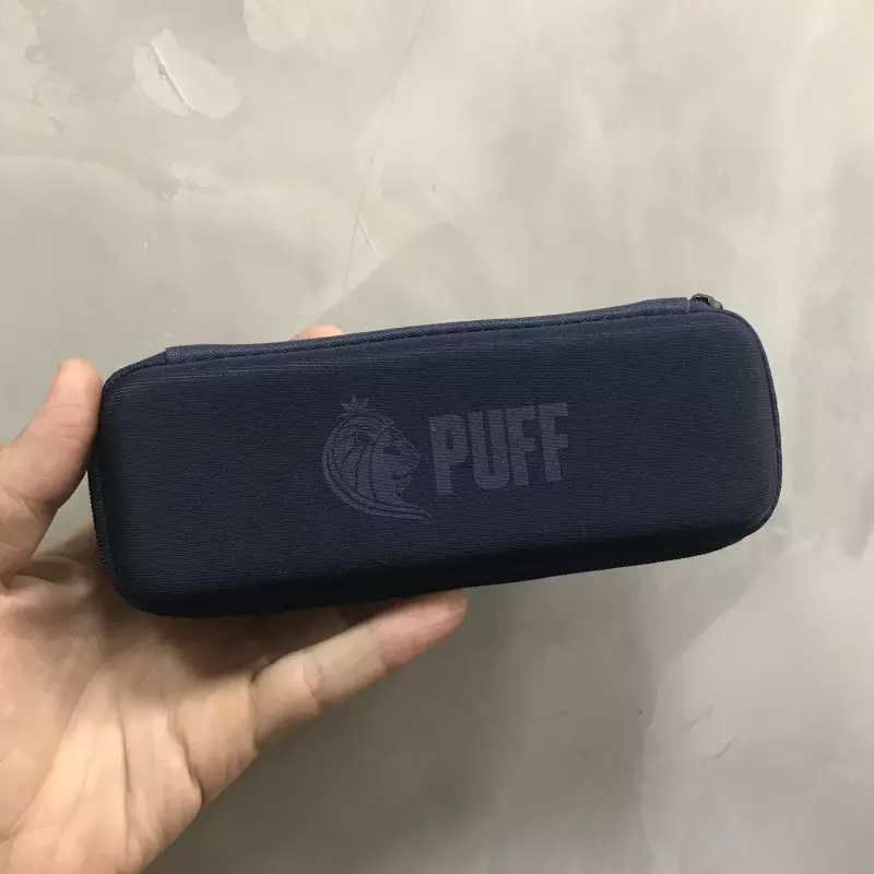 Case puff slim azul