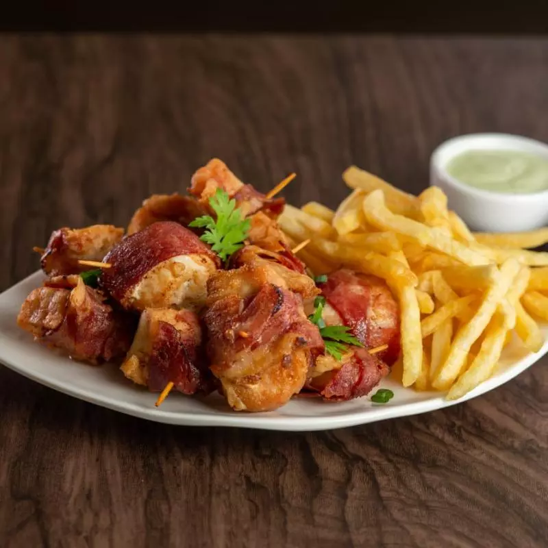 FRANGO COM BACON