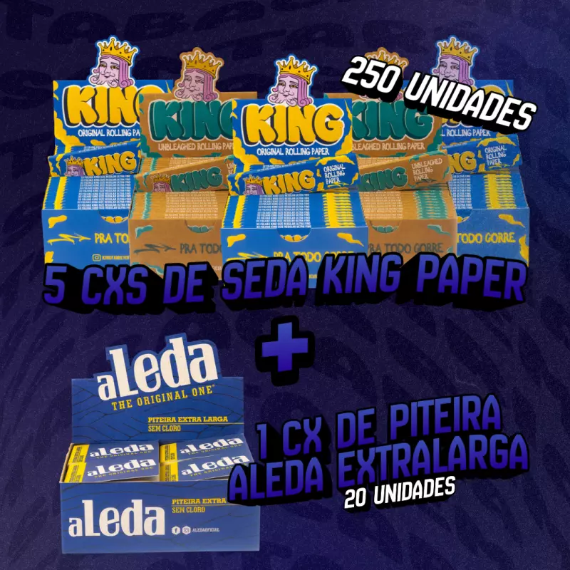 5 CX SEDA KING PAPER + PITEIRA EL