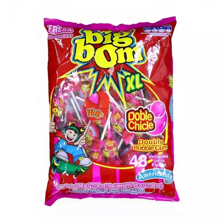 CHUPA CHUPA DE FRUTAS 48U