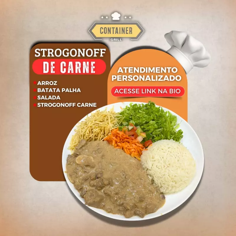 Strogonoff de carne