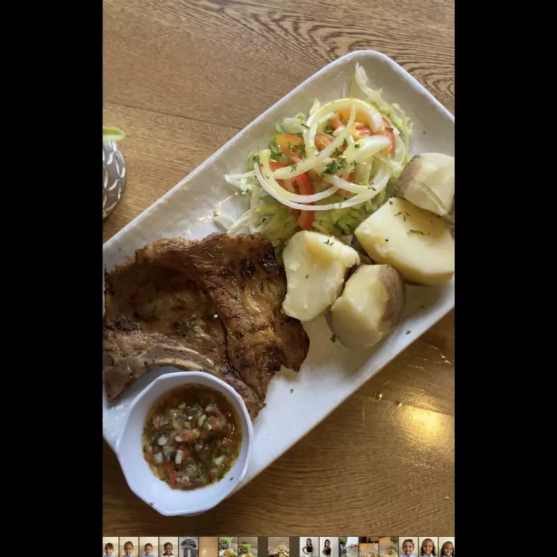 Chuleta de cerdo al carbón