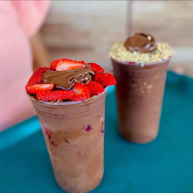 Copo trufado - Nutella com morango
